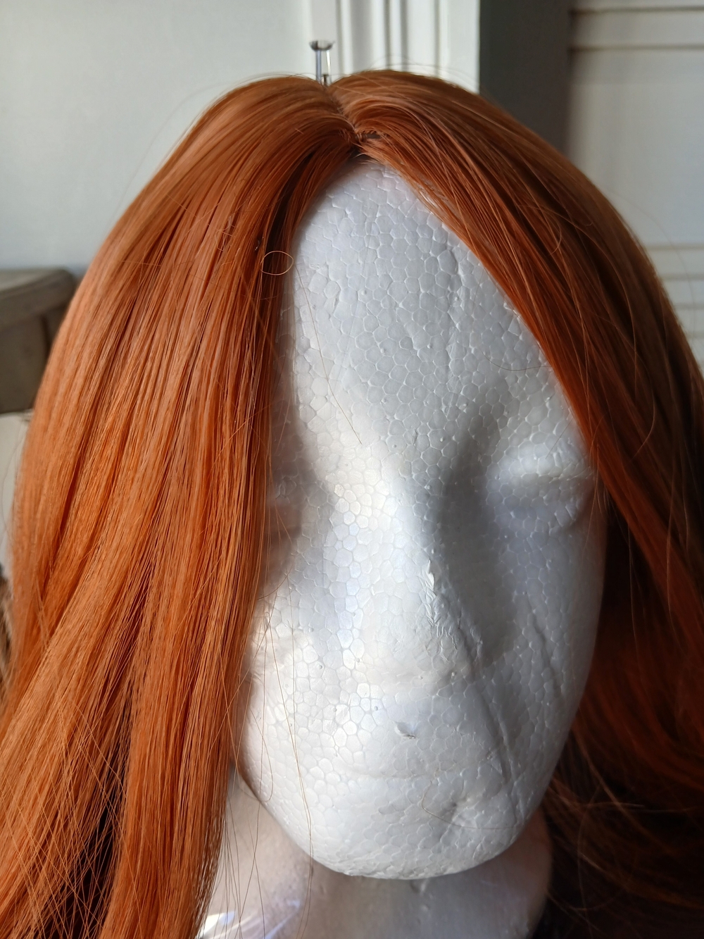 Over 36" Natural Red Long Wavy Wig So Silky Adjustable Cap BE A GINGER! - Picture 7 of 8